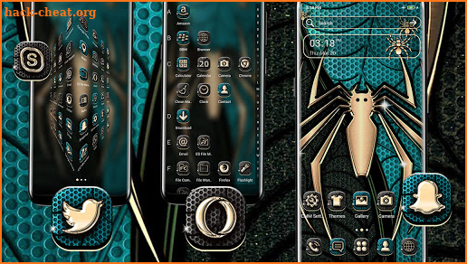 Metal Spider Launcher Theme screenshot