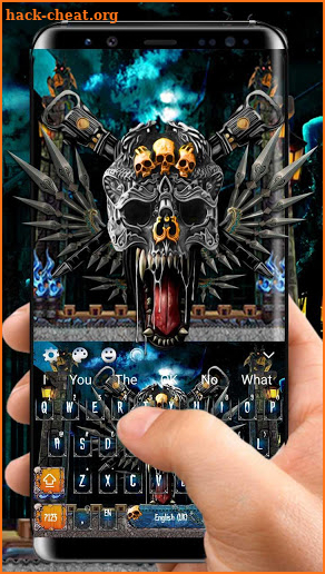 Metal Steel Skull Keyboard screenshot