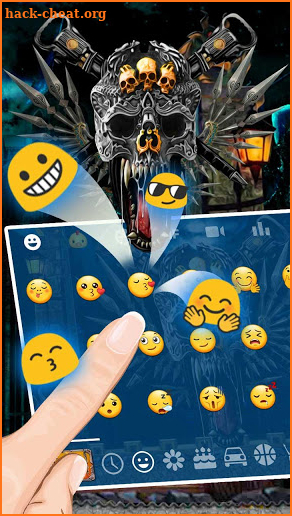 Metal Steel Skull Keyboard screenshot