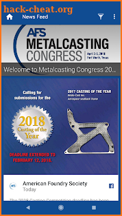 Metalcasting Congress 2018 screenshot
