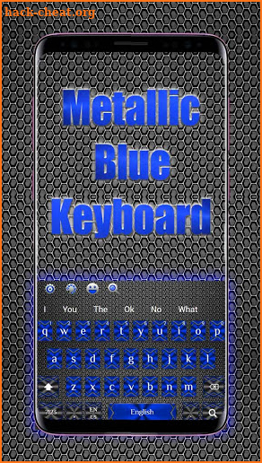 Metallic Blue Keyboard screenshot