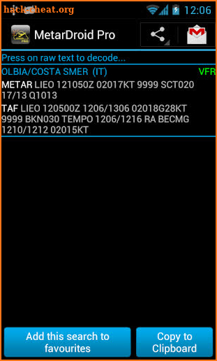 MetarDroid Pro ( Metar -Taf ) screenshot