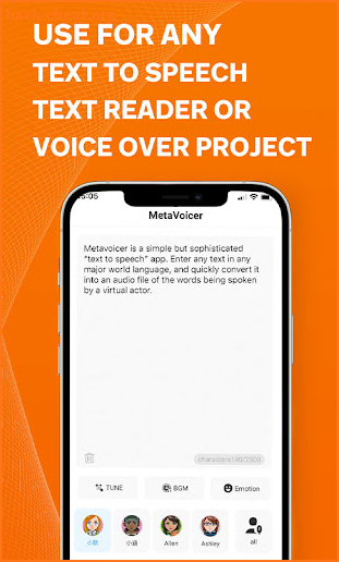 MetaVoicer: Text to Speech screenshot
