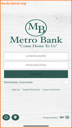 Metro Bank AL Mobile Banking screenshot
