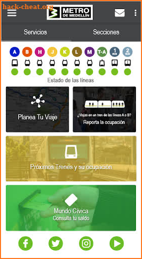 Metro de Medellín (Aplicación Oficial) screenshot