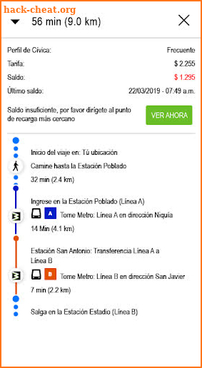 Metro de Medellín (Aplicación Oficial) screenshot