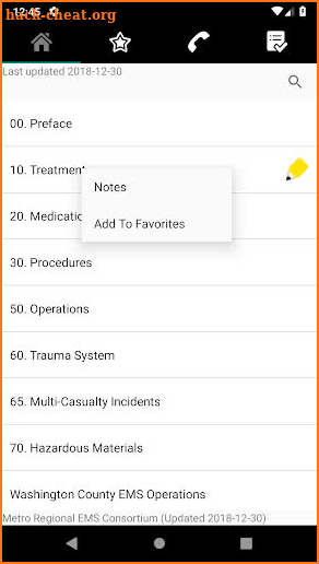 Metro Regional EMS Protocols screenshot