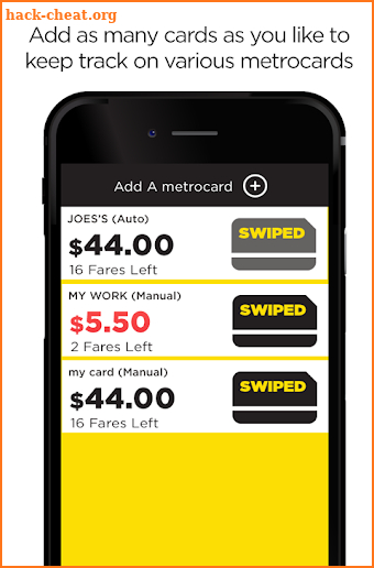 MetroCard Balance Tracker Mta screenshot