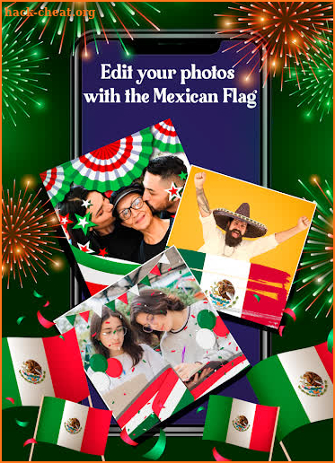 Mexican flag photo editor screenshot