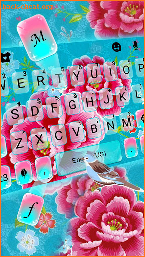 Mexican Flower Style Keyboard Theme screenshot