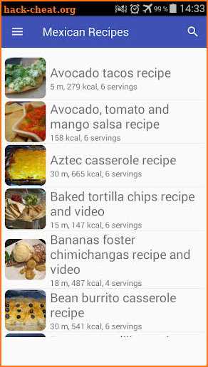 Mexican recipes with photo offline screenshot