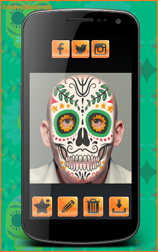 Mexican Sugar Skull Makeup screenshot