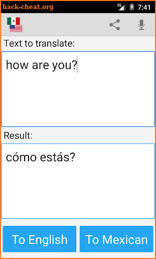Mexican Translator Pro screenshot