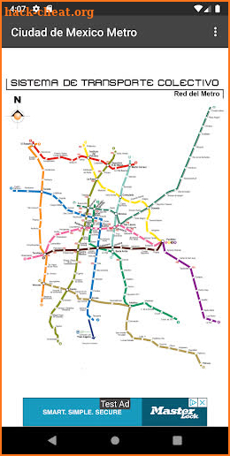 Mexico City Metro Map Offline screenshot