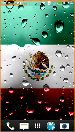 Mexico flag live wallpaper screenshot