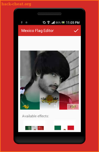 Mexico Photo Flag Editor screenshot
