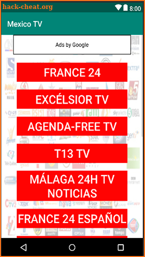 Mexico TV Channels Online screenshot