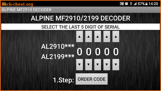 MF2910 Radio Code Decoder screenshot