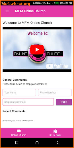MFM Online Church screenshot