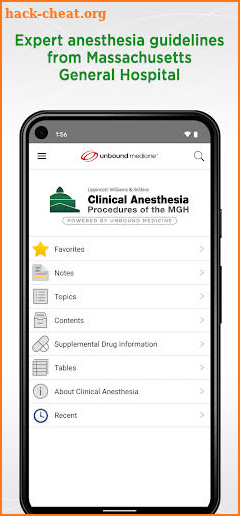 MGH Clinical Anesthesia screenshot