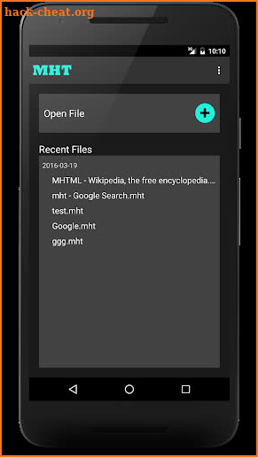 MHT Files Viewer screenshot