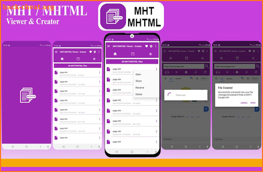 MHT/MHTML Viewer - MHT Creator screenshot