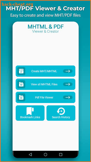 MHTML Viewer & MHT Creator: MHT to pdf converter screenshot