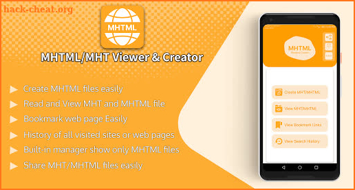 MHTML Viewer: MHT Creator & MHT file viewer screenshot