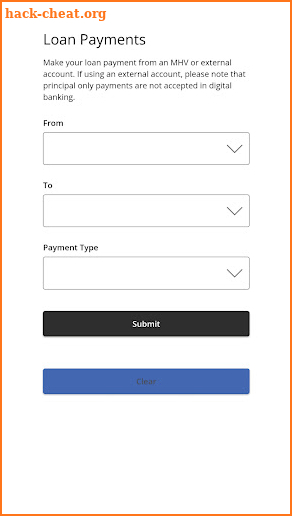 MHV Digital Banking App screenshot