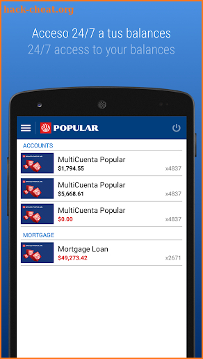 Mi Banco Mobile screenshot