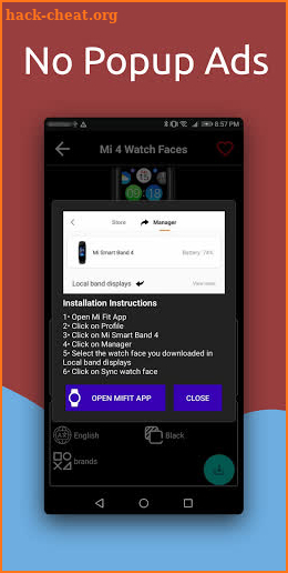 Mi Band 4 Watch Faces - For Xiaomi Mi 4 screenshot