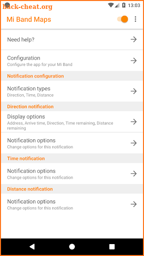 Mi Band Maps: navigation for Mi Band screenshot