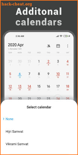 Mi Calendar screenshot