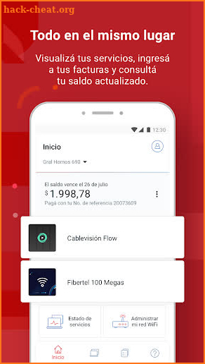 Mi Cuenta Cablevisión Fibertel screenshot