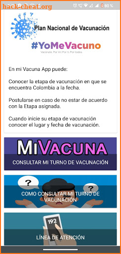 Mi Vacuna - Consultar mi turno de Vacunación screenshot