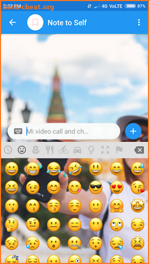 Mi video call and chat screenshot