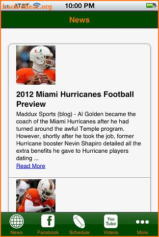 Miami Football screenshot