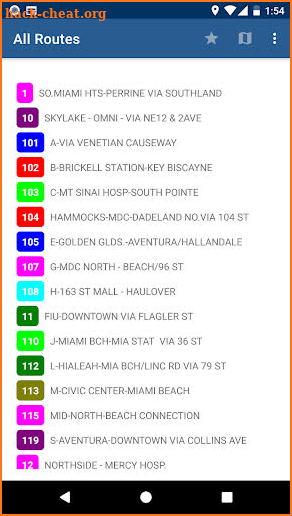 Miami Transit Schedule screenshot