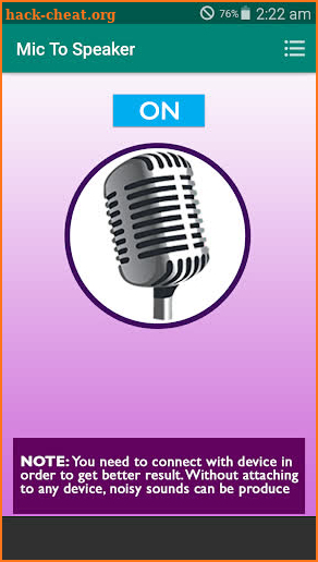 Mic to Speaker - Microphone - Voice Recorder - Mic screenshot