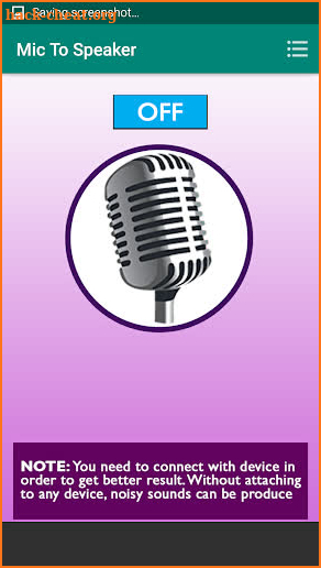 Mic to Speaker - Microphone - Voice Recorder - Mic screenshot