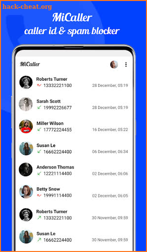 MiCaller - Caller ID & Spam Blocker screenshot