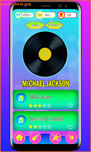 Michael Jackson piano game screenshot