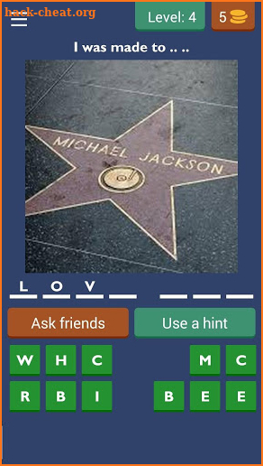 Michael Jackson songs quiz screenshot