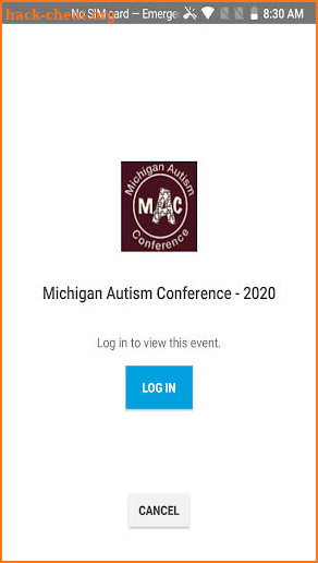 Michigan Autism Conference screenshot