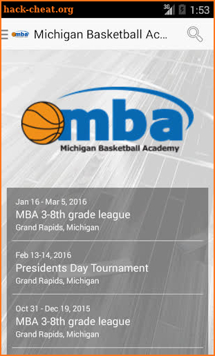 Michigan Basketball Academy screenshot