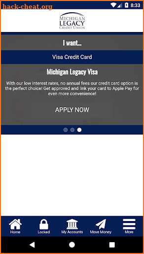 Michigan Legacy Credit Union screenshot