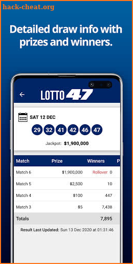 Michigan Lottery Numbers screenshot