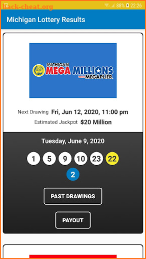 Michigan Lottery Results screenshot