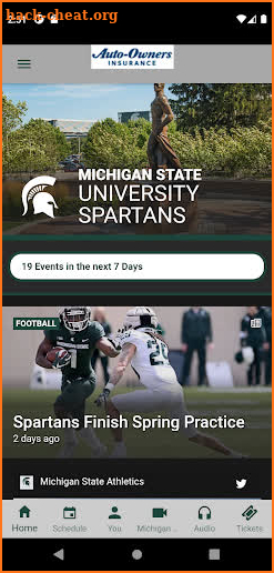 Michigan State Athletics screenshot
