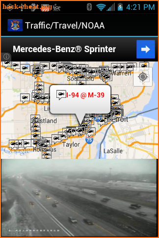 Michigan Traffic Cameras screenshot